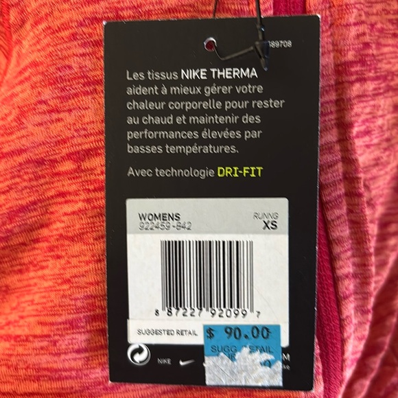 Nike | Nike element Women's Orange Quarter-Zip Sweatshirt - Picture 6 of 15